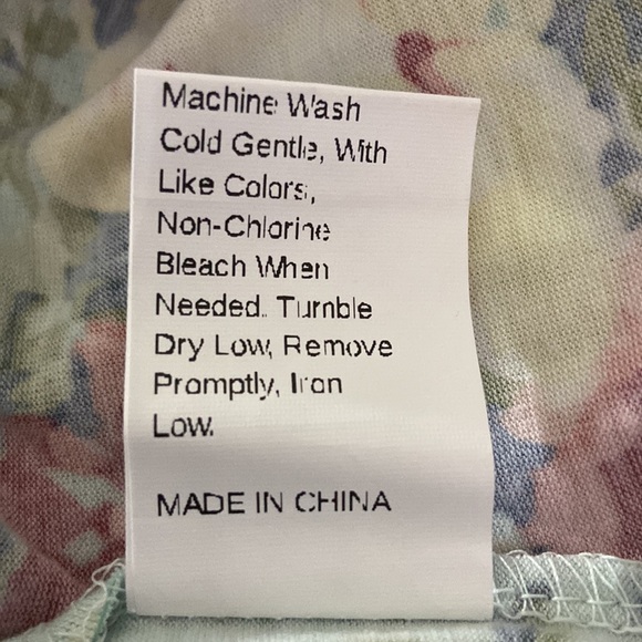 Shein Light Green Floral Sleeveless Romper Size Small - Picture 9 of 9